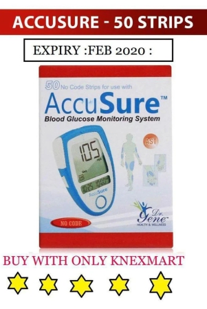 accusure-50-test-strips-onlypack-of-1x50