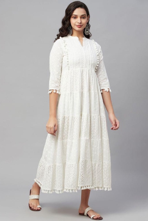 amiras-indian-ethnicwear-white-cotton-womens-fit-flare-dress-pack-of-1-none