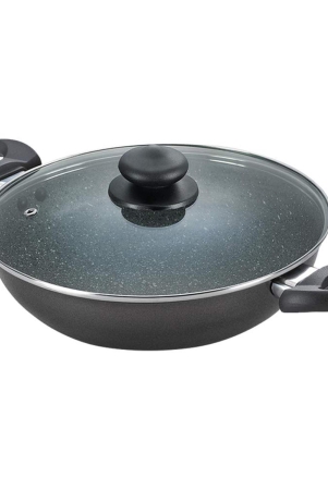 prestige-omega-deluxe-granite-non-stick-kadai-with-glass-lid-26cm-325-l-black