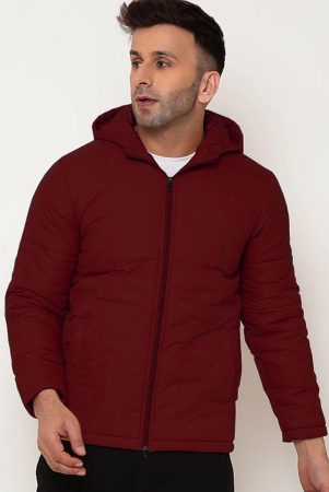 9ty3ree-polyester-mens-puffer-jacket-wine-pack-of-1-none