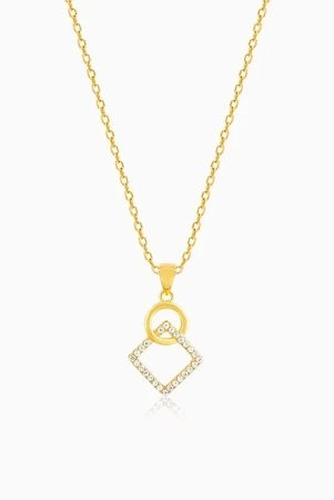 golden-cubic-circle-pendant-with-link-chain