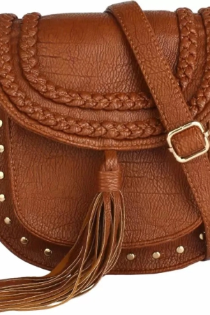Lychee bags Women Brown Sling Bag