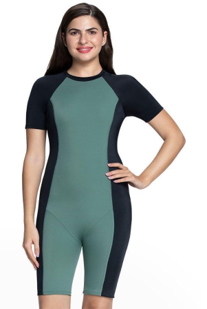 amante-nylon-green-bodysuits-none