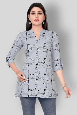 meher-impex-light-grey-cotton-womens-straight-kurti-pack-of-1-m