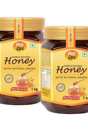 anp-bee-100-pure-nmr-tested-honey-raw-natural-honey-1-kg-pack-of-2