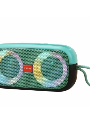 CYOMI CY-650 10 W Bluetooth Speaker Bluetooth v5.0 with USB,SD card Slot Playback Time 10 hrs Green - Green