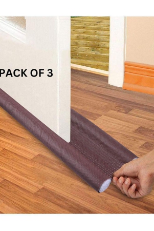 thriftkart-door-guard-39-inches-pack-of-3-filler-for-door-bottom-seal-strip-sound-proof-reduce-energy-saving-door-stopper-for-reduce-door-dust-insects-protector-brown