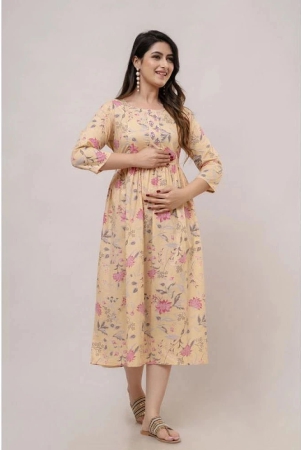 frionkandy-beige-cotton-womens-maternity-dress-pack-of-1-2xl