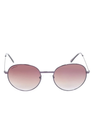 Silver Round Unisex Sunglasses (M158BR1|57)