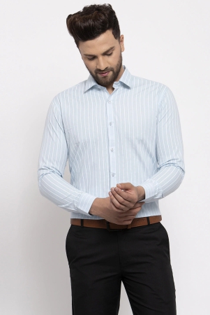 indian-needle-blue-mens-cotton-striped-formal-shirts-l-blue