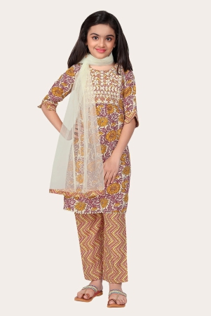 kids-girls-embrodeary-cotton-printed-fullstiched-nayara-cut-kurtis-with-bottom-dupatta-set-kid-dresses-yellow-4-5-years