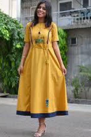 yellow-embroided-kurti