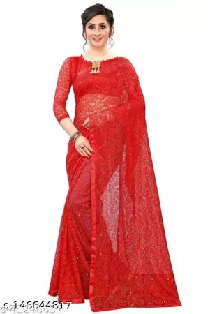 red-embroided-saree