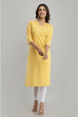 frionkandy-yellow-cotton-womens-straight-kurti-pack-of-1-none