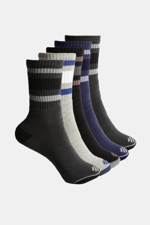 onn-cotton-mens-solid-multicolor-mid-length-socks-pack-of-5-multicolor