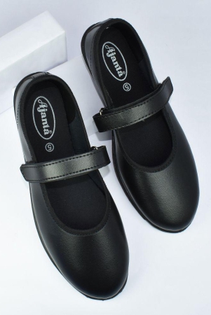 Ajanta - Black Girls School Shoes ( 1 Pair ) - 7.5 - 8 years, Black