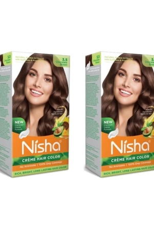 nisha-creme-hair-color-35-chocolate-brown-120g-pack-of-2-permanent-hair-colour-no-ammonia-100-grey-coverage