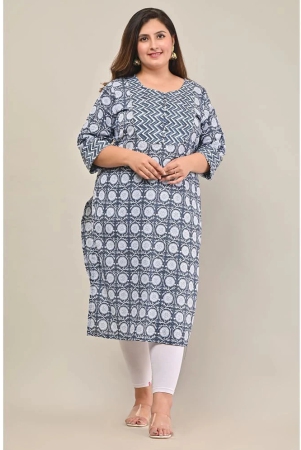 swasti-blue-100-cotton-womens-straight-kurti-pack-of-1-none