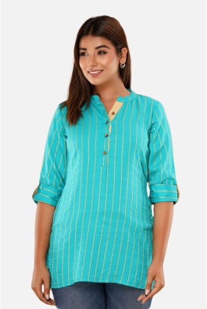 svarchi-turquoise-cotton-womens-regular-top-pack-of-1-none