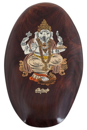 rosewood-oval-ganesha-panel