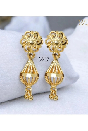 vighnaharta-gold-jhumki-earrings-pack-of-1-gold