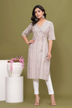 glorious-cotton-striped-angrakha-womens-kurti-beige-pack-of-1-none