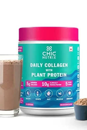 chicnutrix-daily-collagen-peptides-with-plant-protein-japanese-marine-collagen-amla-shatavari-brahmi-pomegranate-tulsi-digestive-enzymes-mocha-coffee-flavour-15-servings