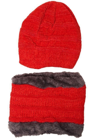 penyan-red-woollen-womens-cap-pack-of-1-red