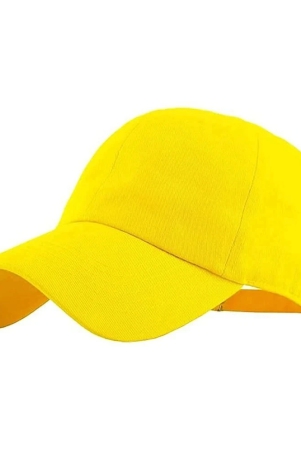 creature-yellow-cotton-blend-mens-cap-pack-of-1-yellow