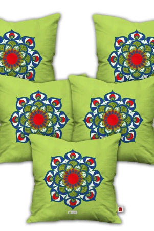 indigifts-dipawali-gift-items-floral-mandala-print-green-cushion-cover-12x12es-with-filler-set-of-5-diwali-gift-items-diwali-decoration-items-deepavali-decoration-dipawli-gifts