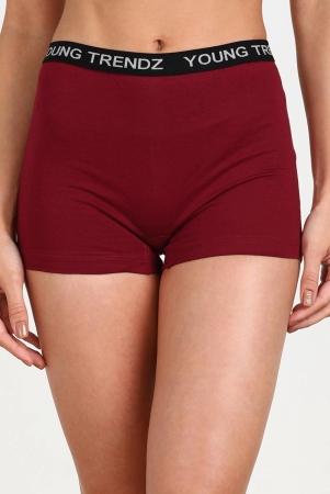 Young trendz Women Boy Short Maroon Panty-L / Maroon