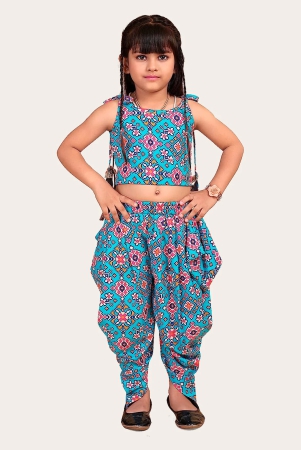 girls-printed-stylish-flared-palazzo-with-crop-top-silk-rayon-palazzo-set-blue-2-years-3-years