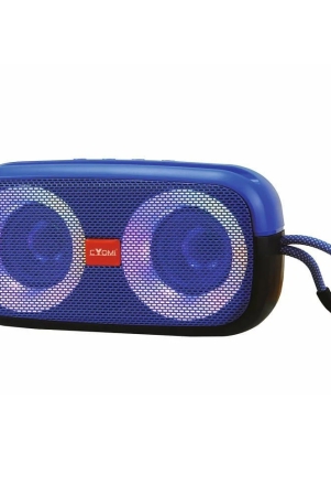 CYOMI CY-650 10 W Bluetooth Speaker Bluetooth v5.0 with USB,SD card Slot Playback Time 10 hrs Blue - Blue