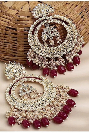 padmavati-bangles-maroon-chandbalis-earrings-pack-of-1-maroon