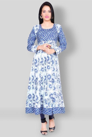 divena-blue-cotton-womens-flared-kurti-none