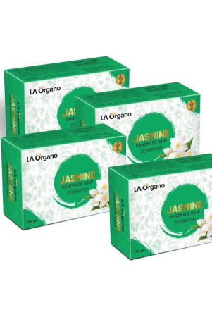 la-organo-jasmine-handmade-natural-bath-bar-soap-bathing-bar-100-g-pack-of-4