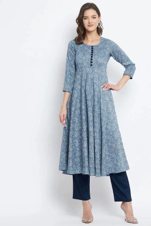 tissu-blue-rayon-womens-flared-kurti-pack-of-1-none