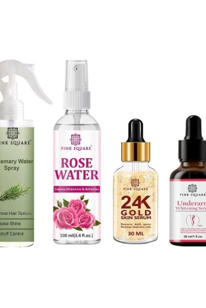 rosemary-water-hair-spray-100ml-hydrating-fresh-rose-water-100ml-24k-gold-serum-30ml-underarm-whitening-serum-30ml-combo-4