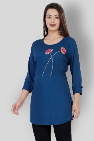 jc4u-blue-rayon-womens-straight-kurti-pack-of-1-l