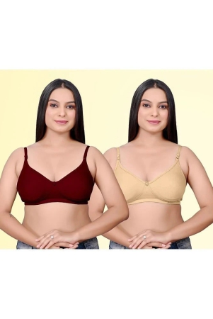 haya-pack-of-2-cotton-non-padded-womens-everyday-bra-multicolor-pushup-d706-none