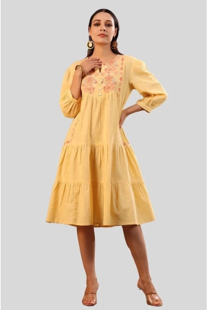 juniper-yellow-cotton-blend-womens-a-line-dress-pack-of-1-none