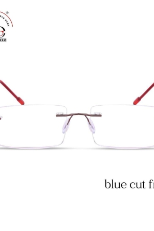 redex-rectunglar-unisex-red-color-rimless-frame-progressive-photochromatic-lens