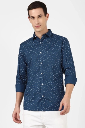 urbanmark-mens-100-cotton-full-sleeves-slim-fit-printed-casual-shirt-navy-none