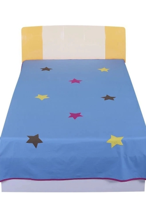 hugsnrugs-single-cotton-bedsheet-without-pillow-cover-200-x-150-cm-dark-blue