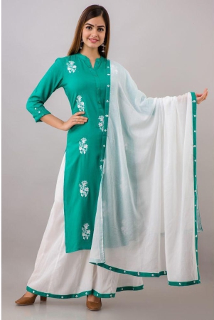 mauka-turquoise-straight-rayon-womens-stitched-salwar-suit-pack-of-1-none