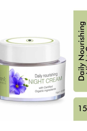 organic-harvest-nourishing-night-cream-for-women-with-olive-oil-soybean-extract-overnight-repair-firming-reduce-fine-lines-wrinkles-15gm