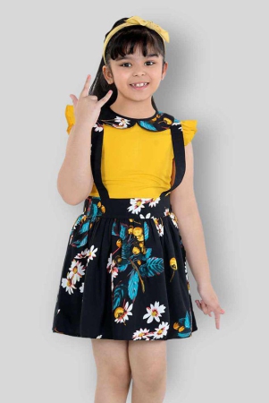 naughty-ninos-yellow-black-polyester-girls-a-line-dress-pack-of-1-none