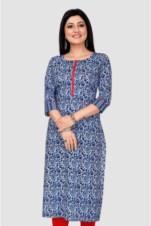 meher-impex-blue-cotton-womens-straight-kurti-pack-of-1-none