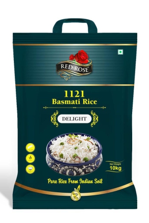 Red Rose Delight Basmati Rice, Long and Slender Grains, Aged rice, 10 KG