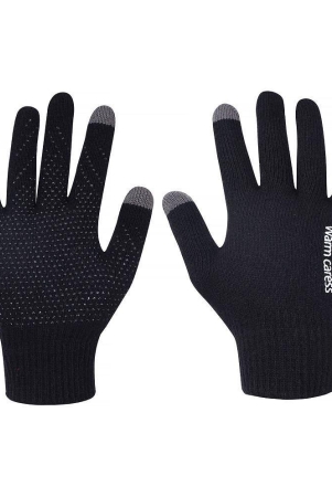 zacharias-unisex-black-woolen-gloves-for-winter-black